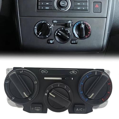 Direct Fit A/C Heater Control Panel for Nissan Versa/Tiida 2004-2011 - OE 27510-ED50A - Black ABS HVAC Switch Button, Compatible with Versa C11 & Tiida C11/SC11 Models