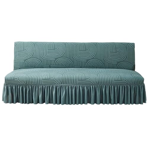Housse de futon extensible verte pour réparer un canapé usé ou taché facilement - 2