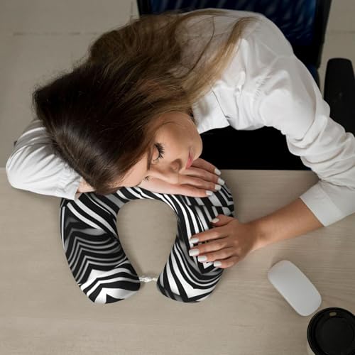 Almohada de viaje Negro con soporte ergonómico miniatura 7