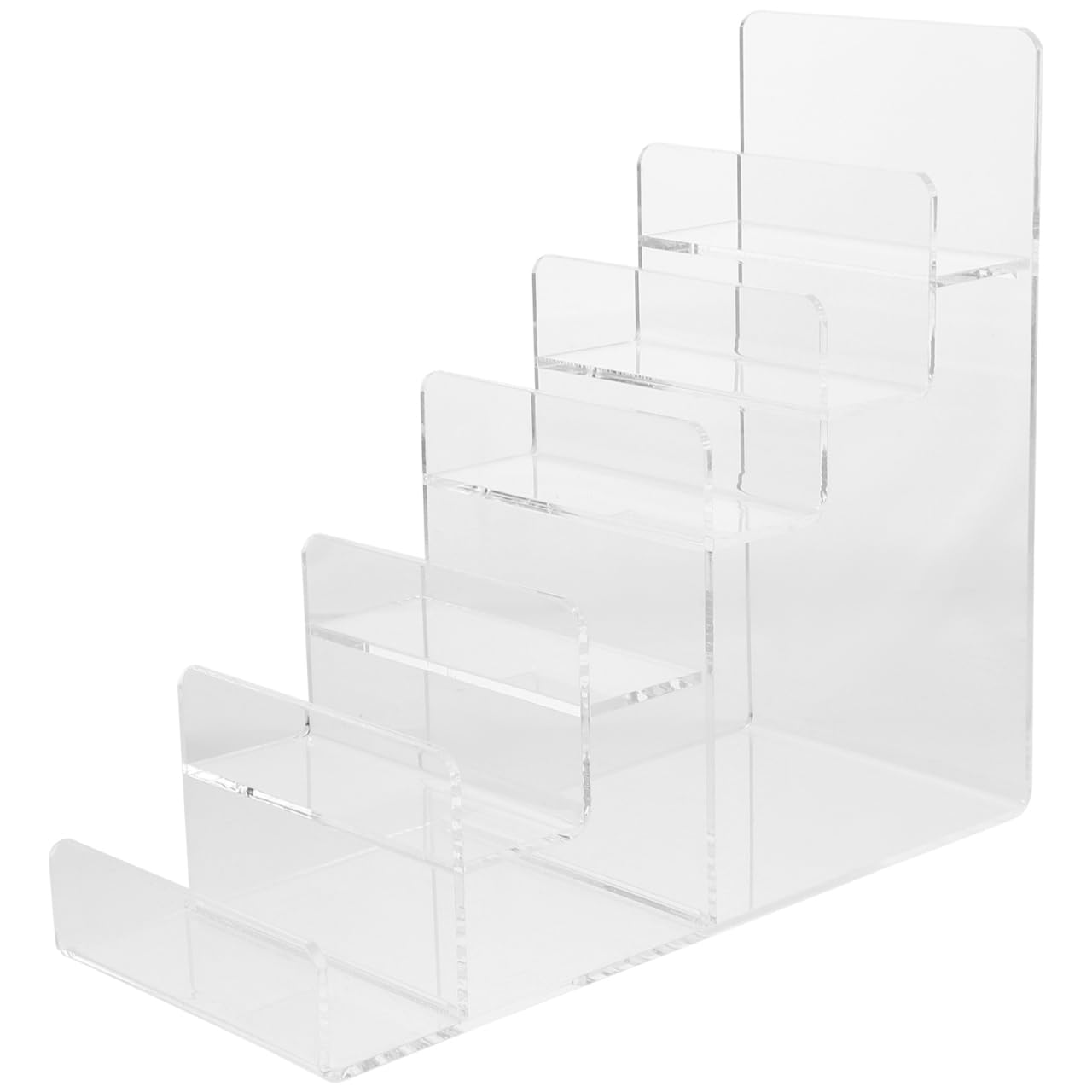 Didiseaon Acrylic Storage Rack Multi-Layer Wallet Holder Rack with Clear Glasses Organizer Shelf Tiered Display Stand with Lip for Sunglasses Purse and Jewellery Retail Display 9.13 X 7.87 X 3.94 in