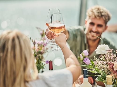 SCAVI & RAY Geschenkset Prosecco DOC Rosé Spumante mit Designglas, fruchtig-frischer Schaumwein aus Italien, 11% Vol. Alkohol – Genussmoment in stilvoller Geschenkbox