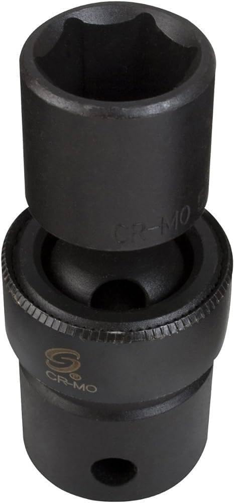 SUNEX Tools 1/2 in. Drive 11mm 6-Point Universal Impact Socket, CR-MO Steel, Model 211UM