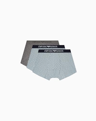 EMPORIO ARMANI Calzoncillos para Hombre, Ba.BLU Geomet, S