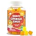 Omega 3 for Kids Gummies - DHA for Kids - Great Tasting Kids Omega 3 Gummies - Gluten Free Brain Food and Speech Support for Toddlers - No Fishy Taste - Made by Parents