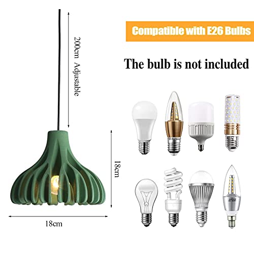 Lampe suspendue résine design moderne du milieu du siècle
