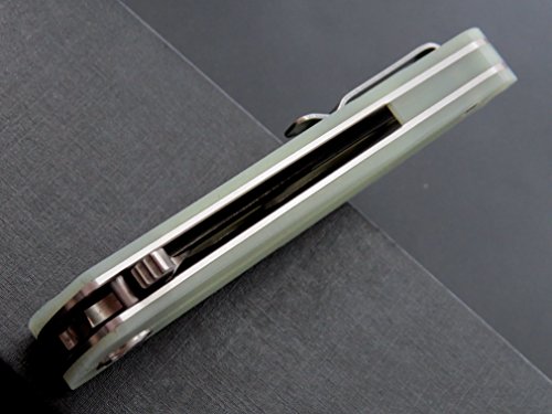 Eafengrow Ch3001-G10 Folding Knives D2 Steel Blade G10 Material Handle Camping Knife Flipper Blade Knife Hunting Survival Hand Edc Tools (Jade) #TOP7