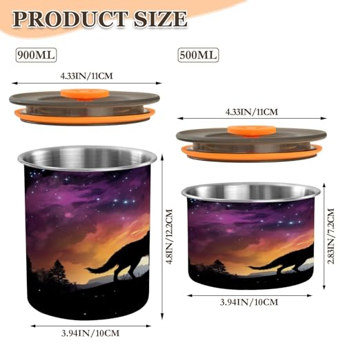 Envase Hermético Acero Inoxidable 900 ml miniatura 2