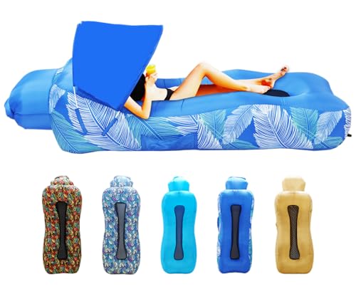 Inflatable Couch, Inflatable Lounger Air Sofa | No-Pump