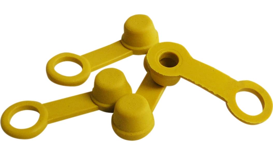 Helix 202-2002 Brake Bleeder Caps - Yellow