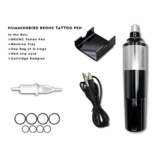 Bronc Premium Quality Rotary Cartridge Tattoo Machine Gun Kit Pen Type For Professional Tattoo Artists (Black) #TOP2