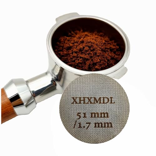 XHXMDL Espresso Puck Screen 2 pacotes de 51 mm, filtro expresso para cesta de filtro portátil de 51