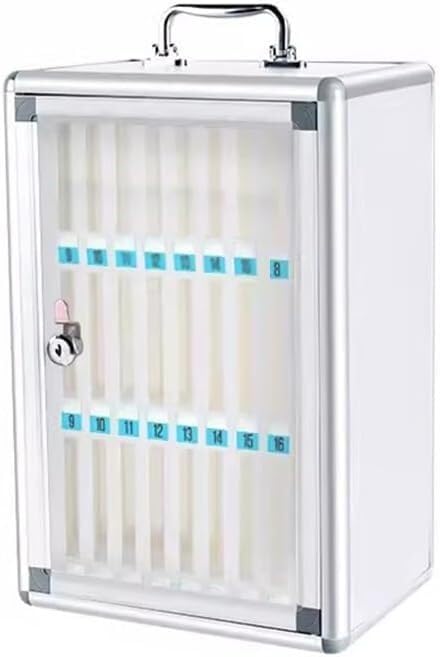 Armoire de rangement pour téléphone portable en alliage d'aluminium avec 6 slots