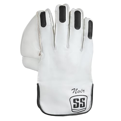 image for SS Noir Premium Cricket Wicket Keeping Gloves and Inner Gloves Include