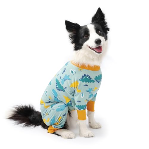 FEimaX Combinaison de Récupération Chirurgicale pour Chien, Protecteur de Plaies Abdominales Chemise pour Chiens de Taille Grande et Moyenne, Body Chien Post...