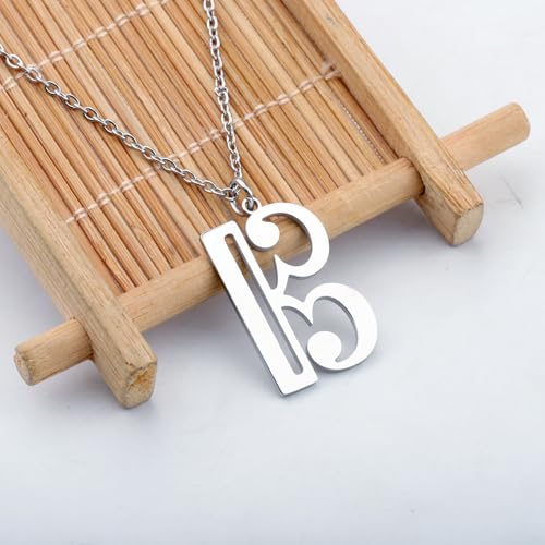 SEIRAA Alto Clef Necklace Violist Master Jewelry Viola Player Gift Viola Note Pendant Alto Clef Gifts4
