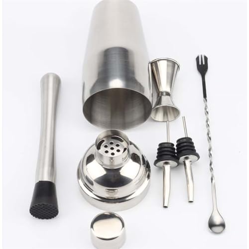 Set coctelera de acero inoxidable 6 piezas miniatura 3