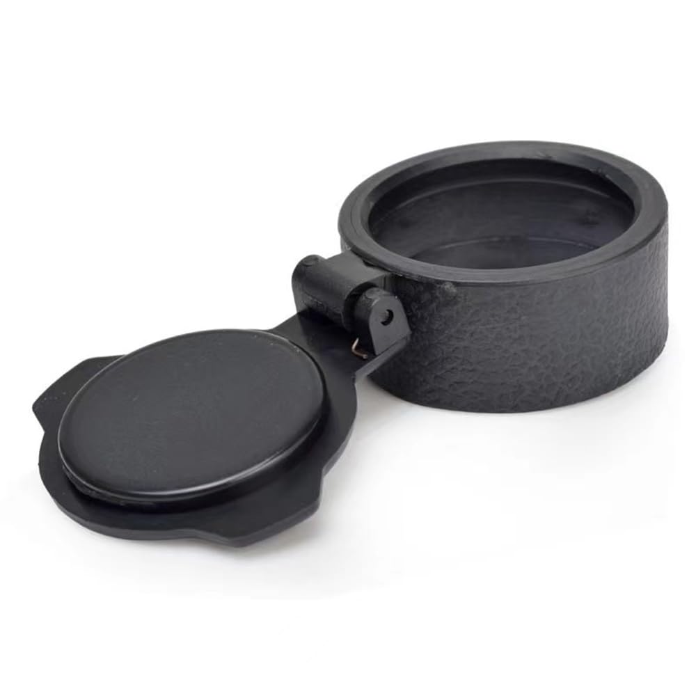 2PCS Copriobiettivo per Cannocchiale da Puntamento, Copri Cannocchiale Apribile Flip, Protezione per Cannocchiale da Puntamento per Accessori da Caccia All'Aperto 30mm-65mm