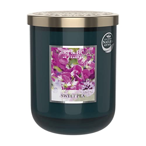 Bougie parfumée grande jarre pois de senteur longue durée 75h pour décoration maison