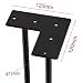 Patas horquilla para mesa Set 4 Hairpin Legs Negro Altura 60cm Muebles...