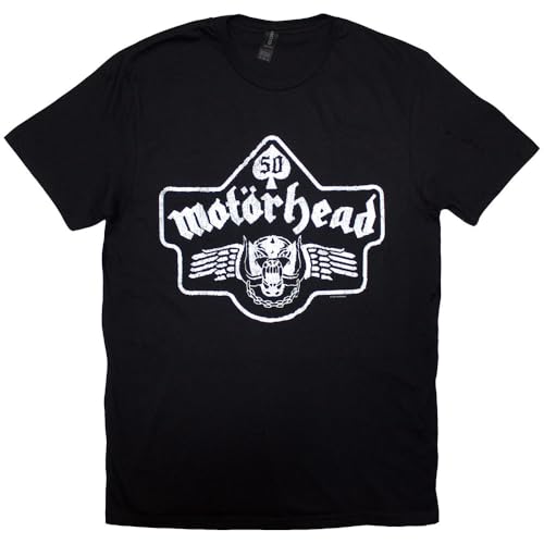 Motorhead 50 Years Ace Wings Emblem T Shirt Size M