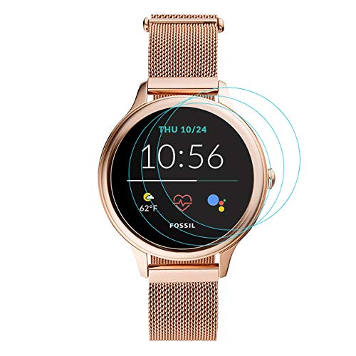 3-Pack for Fossil Gen 5E Screen Protector Tempered Glass for Fossil Gen 5E Smartwatch [2.5D 9H Hardness][Anti-Scratch]