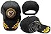 United States Navy Emblem Feathers Black with Shadow Adjustable Embroidered Hat Cap