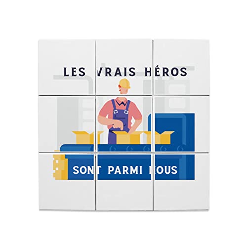 Carreaux céramique idée cadeau départ retraite ouvrier industrie artisan