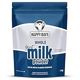 Happy Days Whole Goat Milk Powder 1kg - All-Natural Canadian Farm Fresh | No Additives