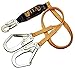 Miller Titan by Honeywell T6122/6FTAF-SPA 6-Feet Double-Legged Shock-Absorbing Lanyard with 2-1/4-Inch Locking Rebar Snap Hook