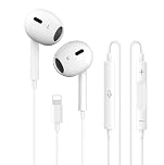 iPhone Headphones Wired,[MFi Certified] iphone In-Ear Earphones Bulit in Mic and Volume Control HiFi Stereo Lightning Earbuds Compatible with iPhone 14/14 Pro/13/12/11/XR/XS/X/8/7/SE Support All iOS