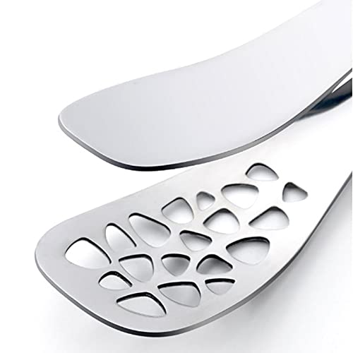 MRKU Pinzas para Bolsas de Alimentos de Acero Inoxidable, Resistentes a la oxidación, con Cierre de Seguridad para cocinar, Asar, ensaladas, barbacoas, bufés y Cocina.