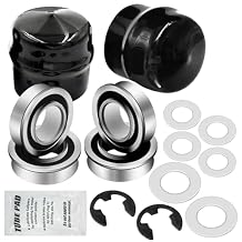 9040H Front Wheel Bushing to Bearing Conversion Kit Compatible with Craftsman, Poulan, Husqvarna, Jonsered, Murray Lawn Mower Fits 532009040, 532124959, 91334, 491334MA, 5920H, 9040HR, 9040N