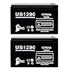 2-Pack 12V 9Ah UPS for CyberPower 1350AVR Battery Replacement - Compatible with Cyber Power 1350 AVR Battery UPS, CP1350AVRLCD, 1350VA, CP1350PFCLCD Surge Protector Backup, 12 Volt 9 Amp SLA