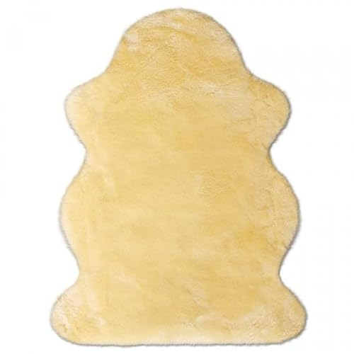 KATY Hofbrucker Genuine Baby Lambskin Rug Natural Size 90-100 cm