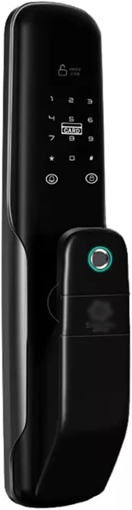 Automatic Smart Fingerprint LockFingerprint Door LockSmart Electronic LockFingerprint Verification Password Lock (Color : Red Bronze, Size : 24 * 240mm) (Black 24 * 240mm)