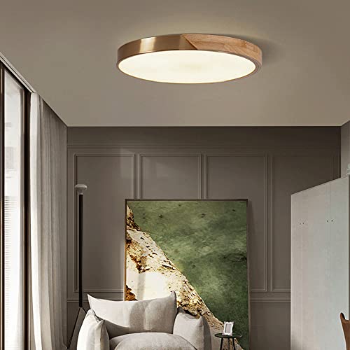 Lámpara de techo de madera Yre estilo americano interior ajustable 32 cm 5
