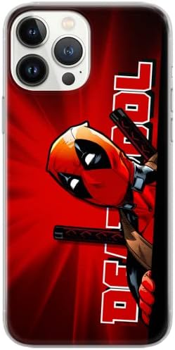 ERT GROUP Marvel Deadpool Case Designed for iPhone 13 Pro Max, 6.7 inch, TPU Shockproof Protective Phone Cover, Raised Edges, Scratch Resistant Design, Deadpool Design