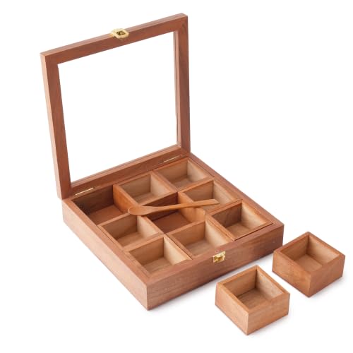 Ajuny Wooden Spice Box