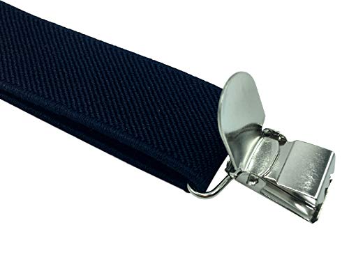 CD Solid Color Suspenders Y-Back | Adjustable and Elastic | (Navy) - Thumbnail 4