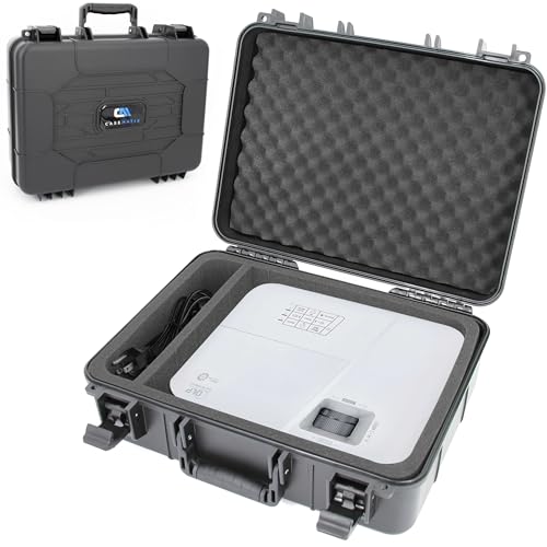 CASEMATIX Projector Travel Case Compatible with ViewSonic PA503S PA503W PA503X PG703W PG703 Projectors HDMI Cable and Remote Case Only