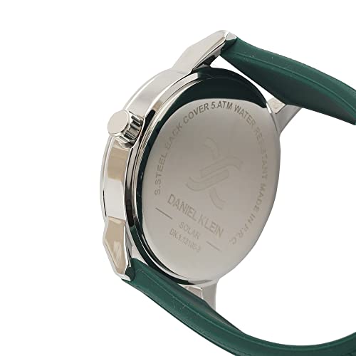 Image of DANIEL KLEIN Analog Green gey White Dial Men's Watch-DK.1.13198-3