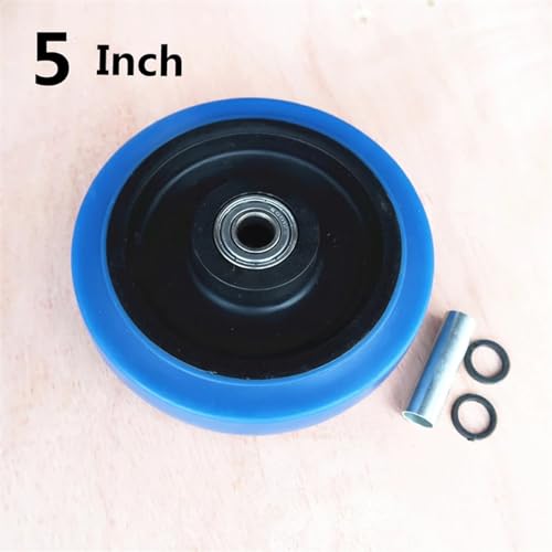 Roue élastique bleue de 5 pouces, composant haute performance