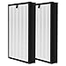 400 Air Purifier Replacement Filter True HP-14 HEPA Filter Compatible with Puro 400 Air Purifier, 3-in-1 HEPA with Activated Carbon Filter Attach 99.97% of Pet Dander, Smoke, Pollen, 2 Pack