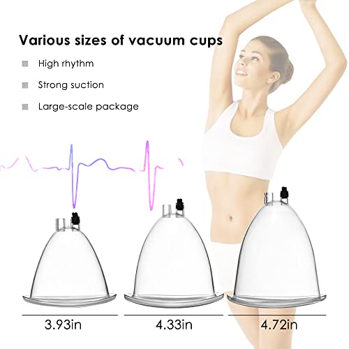 Breast Vacuum Massager, Multiple Size Suction Pump Massage Cup Massage Suitable, For Home And Salon Spas (Smart Touch Screen Type) #TOP4