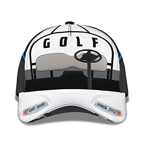 Carrito De Golf, Golfistas Hombre Mujer Gorra De Béisbol Moda Gorra-Camionero Ajustable Sombrero De Sol para Hip Hop Caza Ciclismo