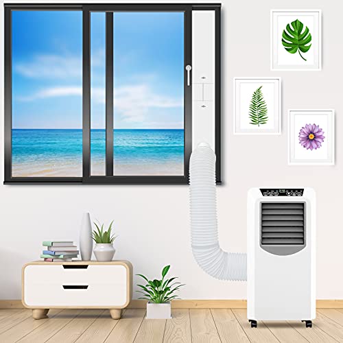 Inomo Portable Ac Window Vent Kit With One Flat-Mouth, Sliding Window Kit For Portable Air Conditioners, Window Seal For Ac Unit, Adjustable Sliding Ac Vent Kit For Exhaust Hose Of 5.1&5.9 Diameter #TOP6