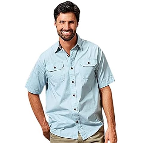 Camisa Wrangler Authentics de manga corta, Light Chambray XL Cover