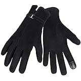 Winter Gloves for Women Touch Screen Deerskin Leather Warm Cashmere Lining Thermal in Cold Weather