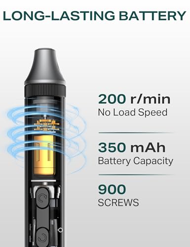Mini Electric Screwdriver, 52 in 1 Electric Screwdriver Kit with 48 Magnetic Bits, Soleilwear Precision Screwdriver Cordless Repair Tool with Tweezers and Pry Bar