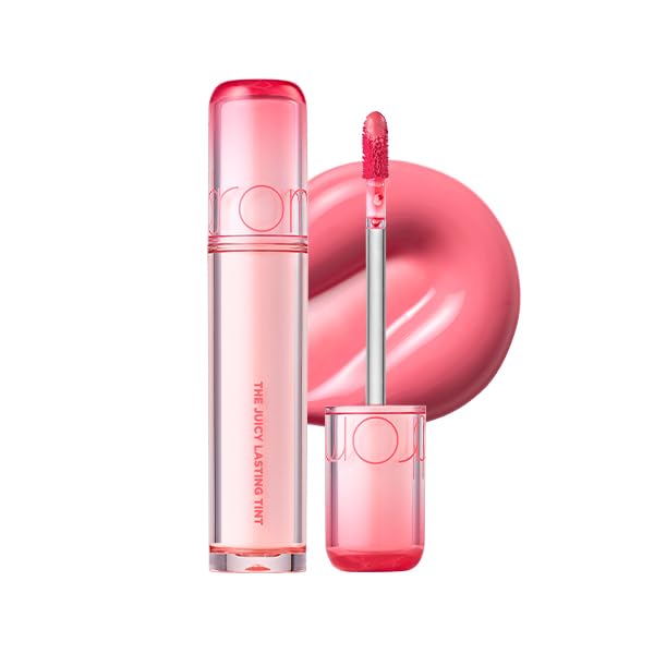 rom&nd THE JUICY LASTING TINT 04 FIG FIG | K-Beauty Rosy Plum Lip Stain Gloss | Tanghulu-Inspired High-Shine, Long-Lasting, Hydrating & Plumping Effect